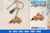 Keychain Tractor Lasercut SVG Bundle