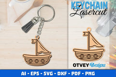 Keychain Transport Lasercut SVG Bundle - CraftNest - Digital Crafting and Art