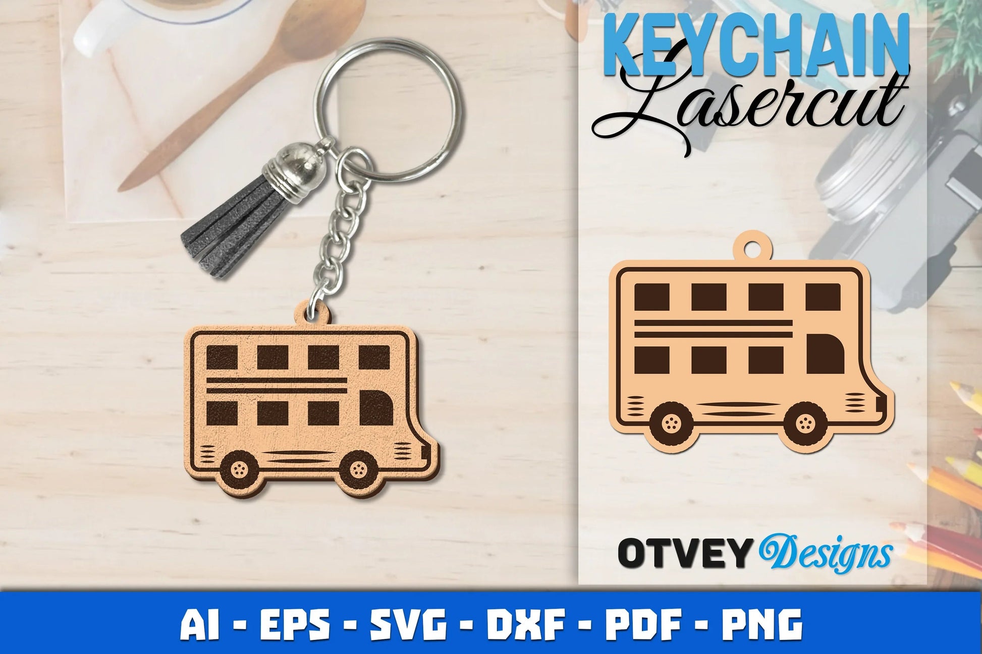 Keychain Transport Lasercut SVG Bundle 4 - CraftNest - Digital Crafting and Art