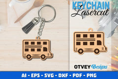 Keychain Transport Lasercut SVG Bundle 4 - CraftNest - Digital Crafting and Art