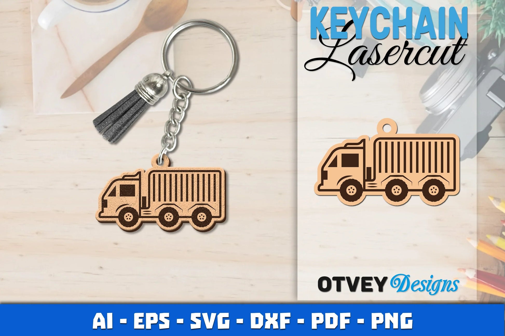 Keychain Transport Lasercut SVG Bundle 7 - CraftNest - Digital Crafting and Art