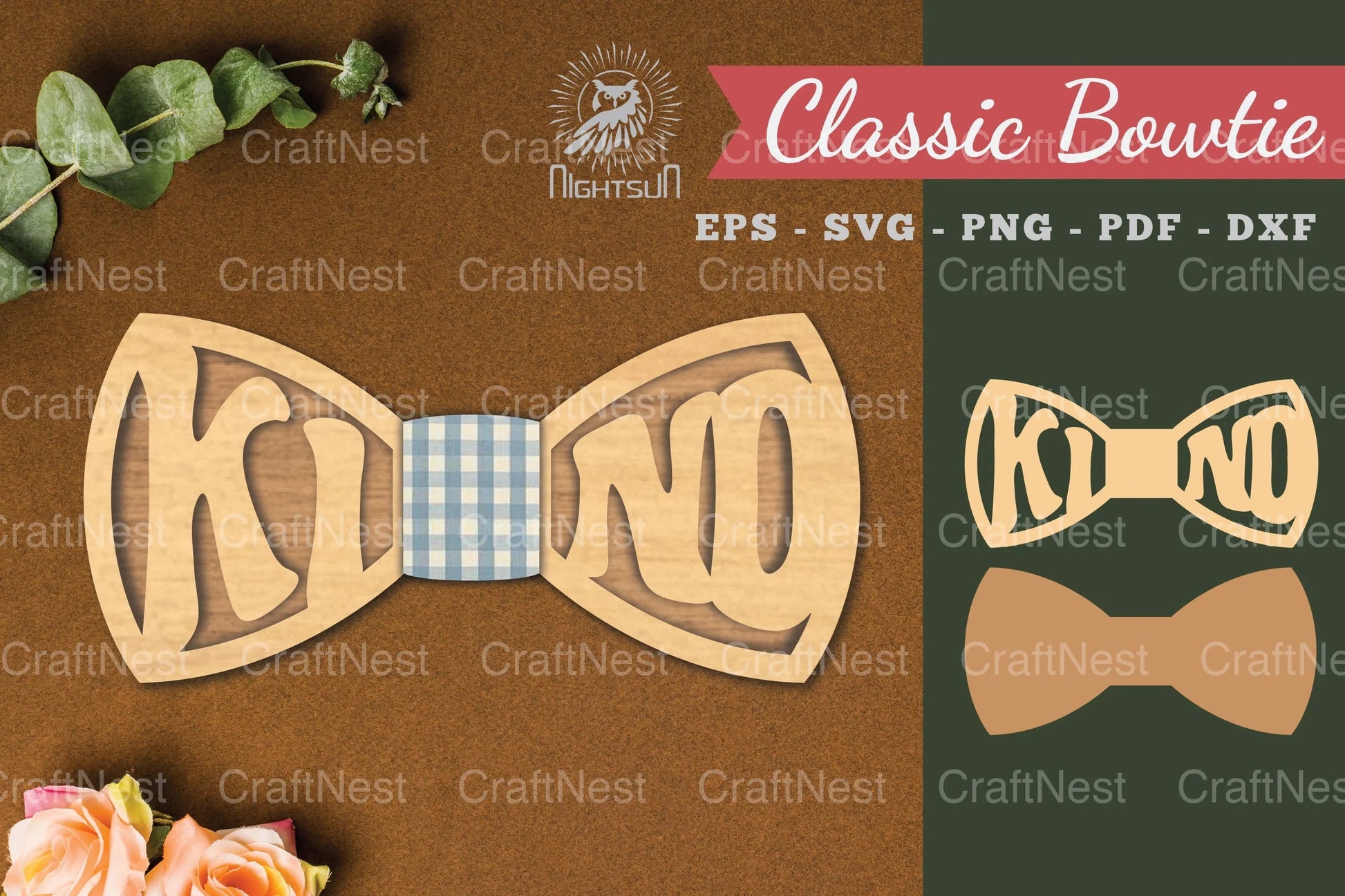 Laser Cut Bowtie SVG Bundle - CraftNest - Digital Crafting and Art