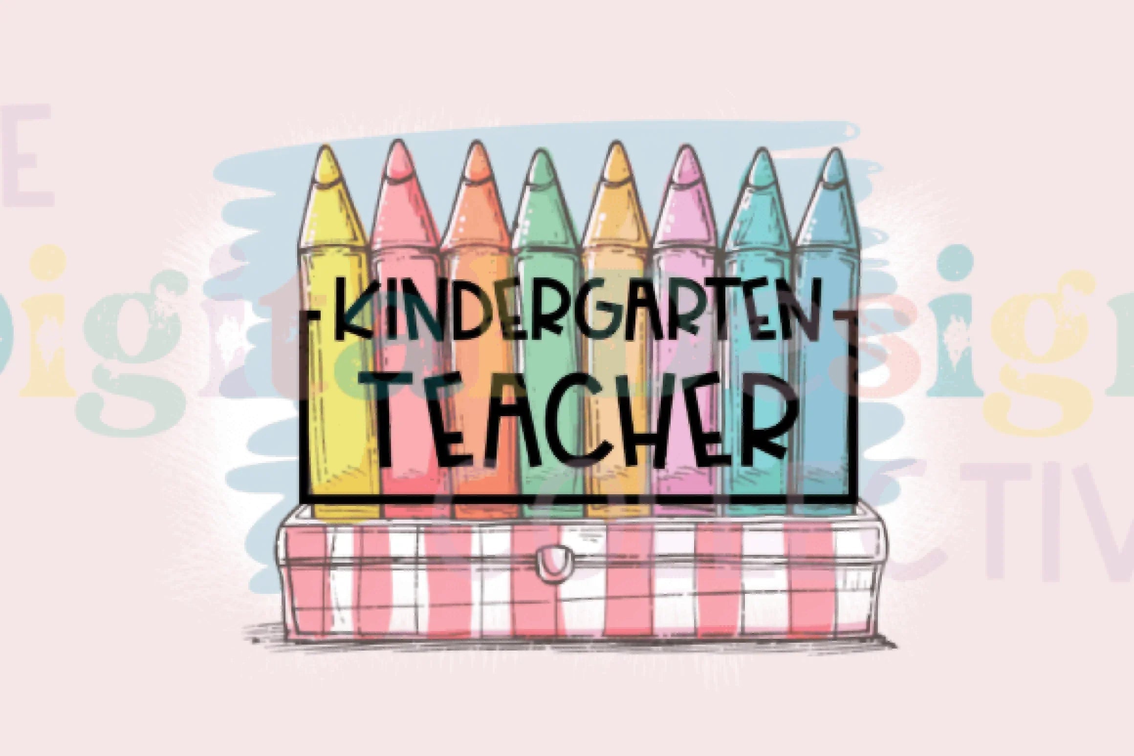 Colorful Kindergarten Teacher Crayon Clipart Bundle - CraftNest - Digital Crafting and Art