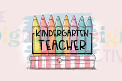 Colorful Kindergarten Teacher Crayon Clipart Bundle - CraftNest - Digital Crafting and Art