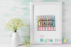 Colorful Kindergarten Teacher Crayon Clipart Bundle - CraftNest - Digital Crafting and Art