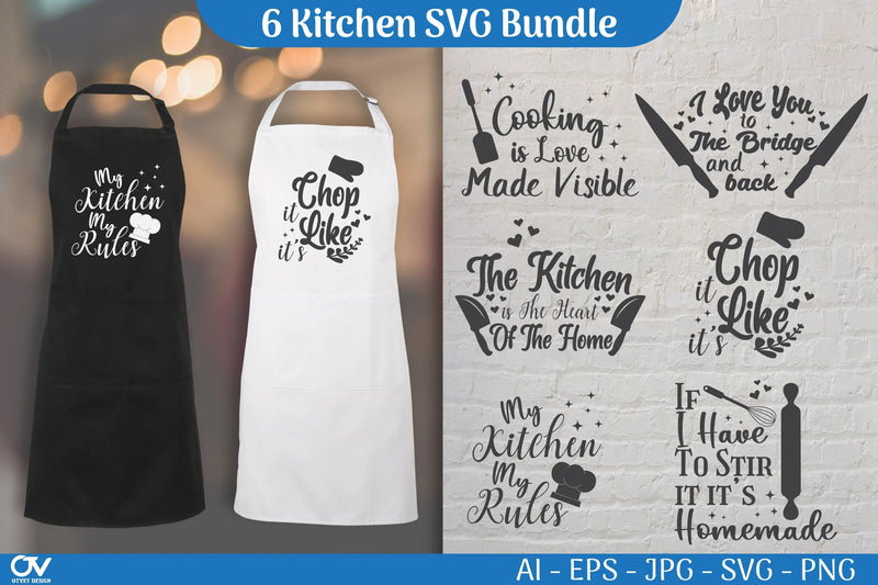 Kitchen Decal SVG Bundle - CraftNest - Digital Crafting and Art