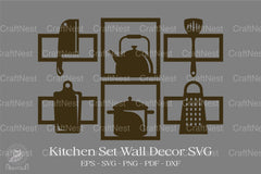 Kitchen Set Wall Decor Clipart Bundle - CraftNest - Digital Crafting and Art