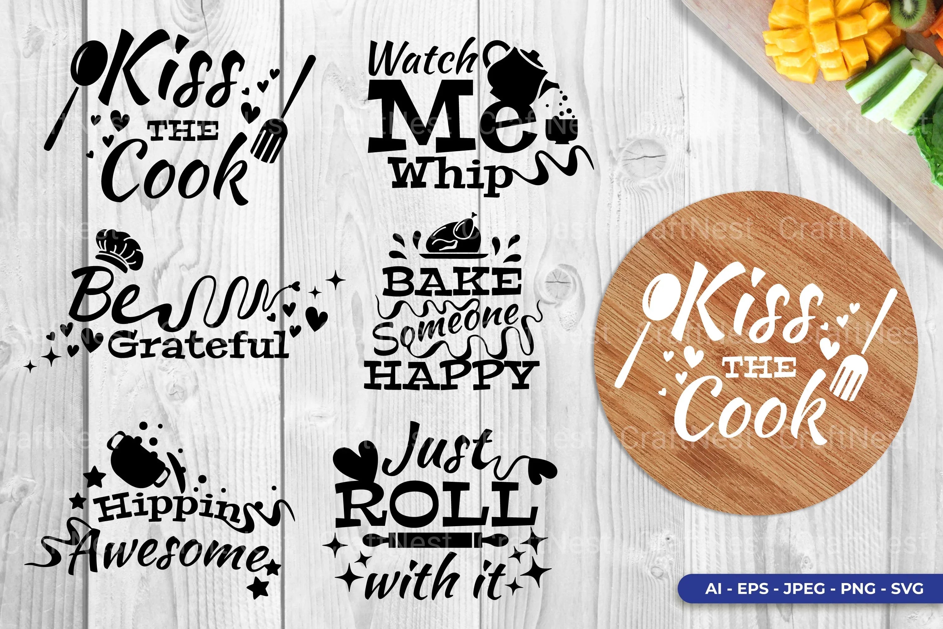 Kitchen SVG Bundle - CraftNest - Digital Crafting and Art