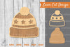 Knitted Hat Laser Cut Decoration Clipart Bundle