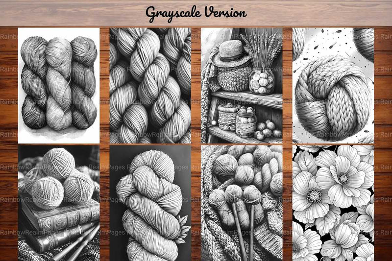 Knitting And Crocheting Coloring Books - CraftNest - Digital Crafting and Art