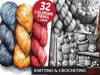 Knitting And Crocheting Coloring Books