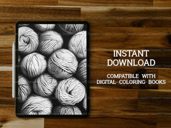 Knitting And Crocheting Coloring Books - CraftNest - Digital Crafting and Art