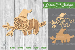 Koala Witch Laser Cut Decoration Clipart Bundle - CraftNest - Digital Crafting and Art