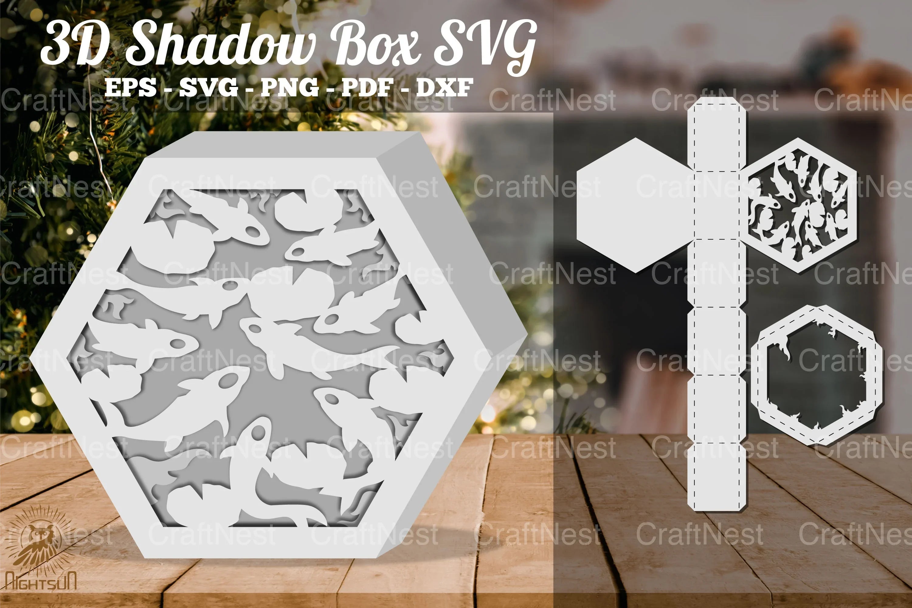 Koi Fish 3D Shadow Box Clipart Bundle - CraftNest - Digital Crafting and Art