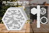 Koi Fish 3D Shadow Box Clipart Bundle