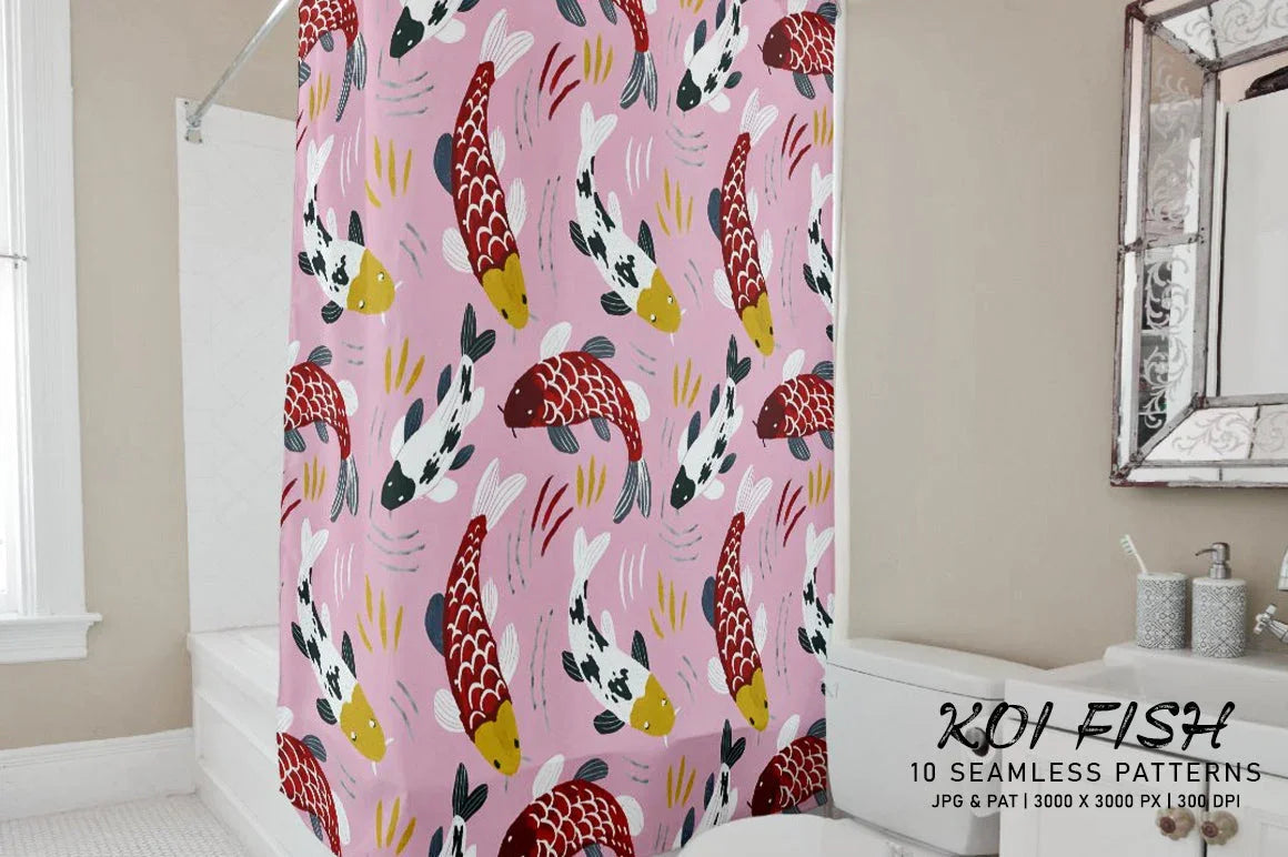 Koi Fish Patterns - Asian - CraftNest - Digital Crafting and Art