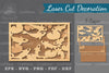 Koi Fish Laser Cut Decoration Clipart Bundle