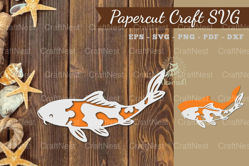 Koi Fish Paper Cut Clipart Bundle - CraftNest - Digital Crafting and Art