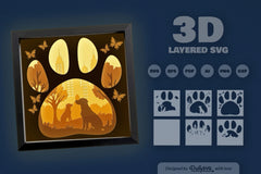 Labrador Dog Park Papercut Clipart SVG Bundle - CraftNest - Digital Crafting and Art