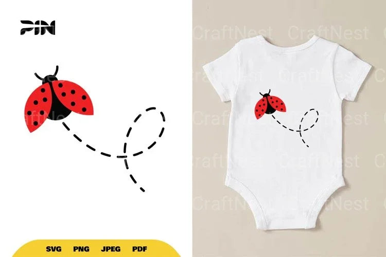 Ladybug Path SVG Bundle - CraftNest - Digital Crafting and Art