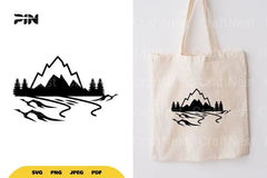 Landscape Mountain Silhouette Clipart Bundle - CraftNest - Digital Crafting and Art