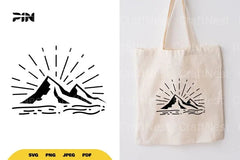 Landscape Mountain Silhouette Clipart Bundle - CraftNest - Digital Crafting and Art
