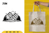 Landscape Mountain Silhouette Clipart Bundle