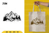 Landscape Mountain Silhouette Clipart Bundle
