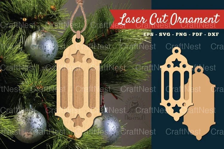 Lantern Laser Cut Ornament SVG Bundle - CraftNest - Digital Crafting and Art
