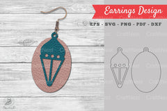 Lantern Leather Earring Design Clipart Bundle - CraftNest - Digital Crafting and Art