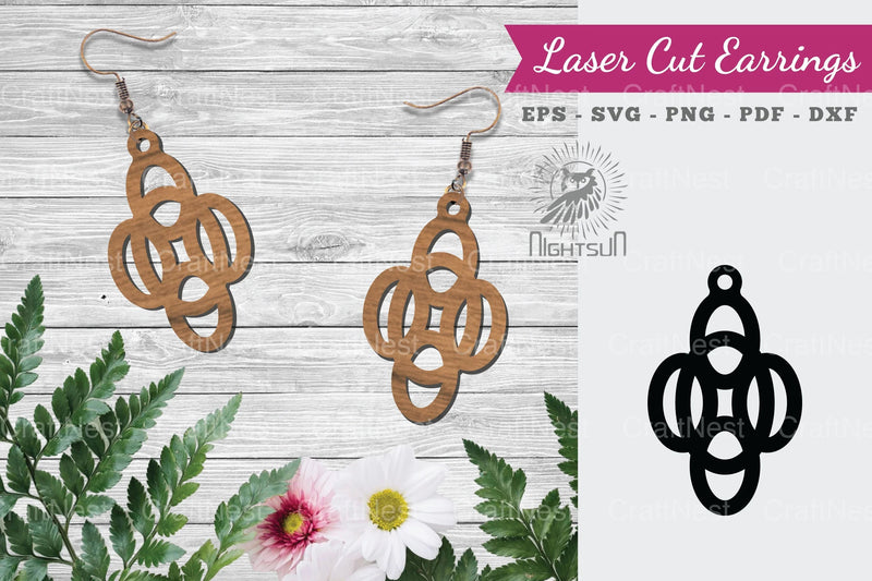 Laser Cut Earrings SVG Bundle - CraftNest - Digital Crafting and Art