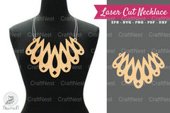 Laser Cut Necklace Design SVG Bundle - CraftNest - Digital Crafting and Art