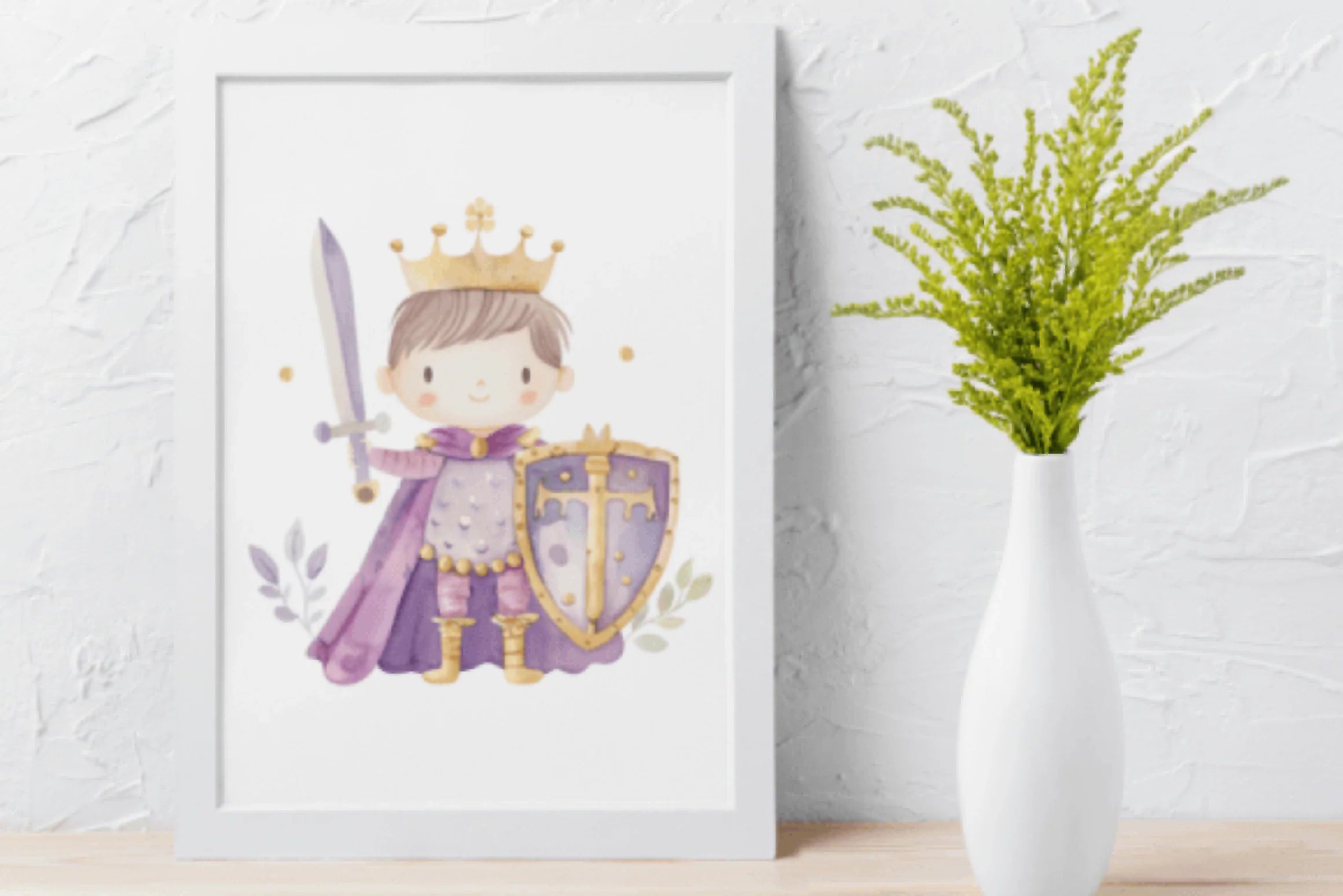 Lavender Purple Princess and Prince Clipart Bundle - CraftNest - Digital Crafting and Art