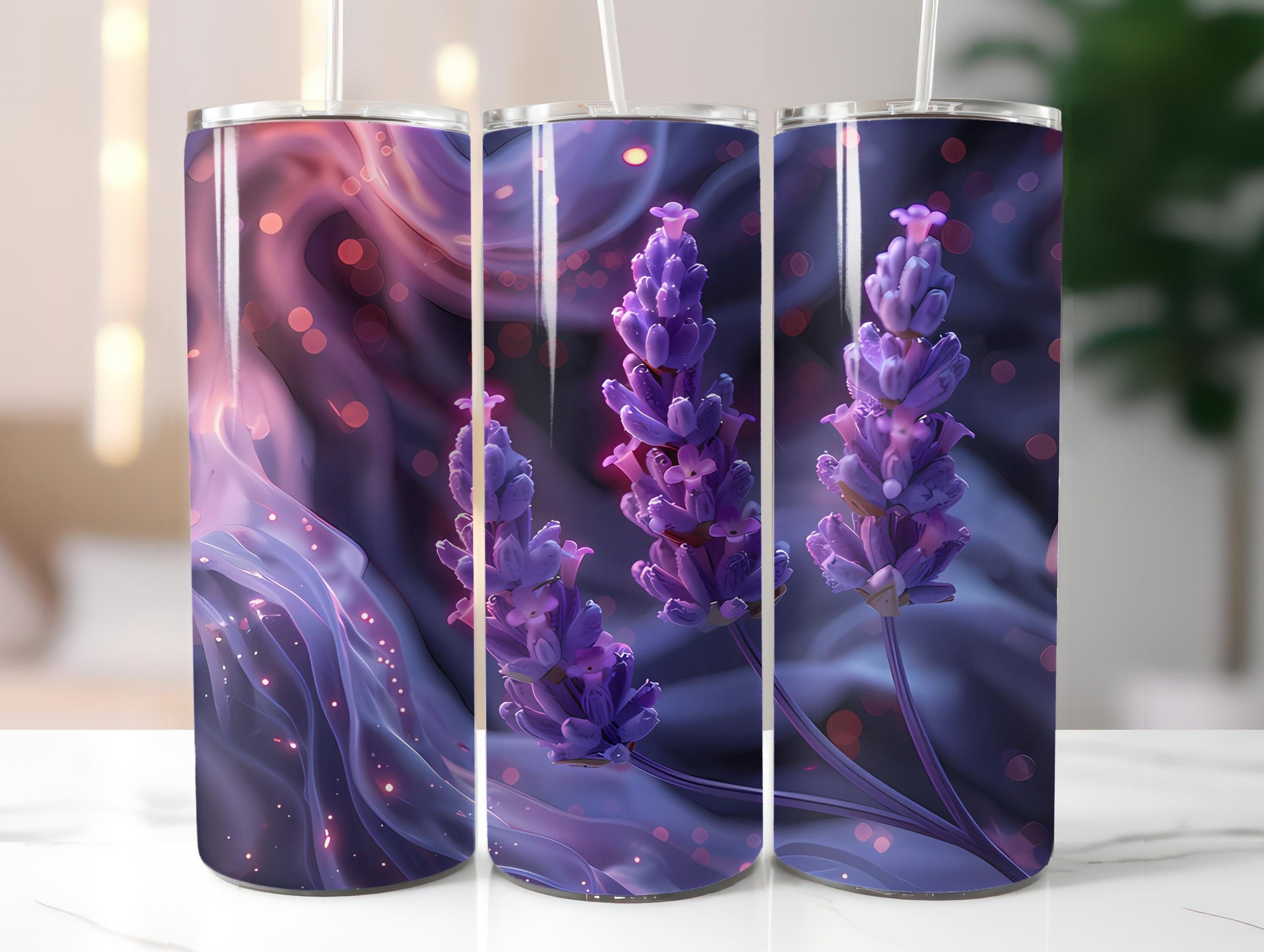 Lavender Flowers Tumbler Wrap - CraftNest - Digital Crafting and Art