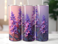 Lavender Flowers Tumbler Wrap - CraftNest - Digital Crafting and Art