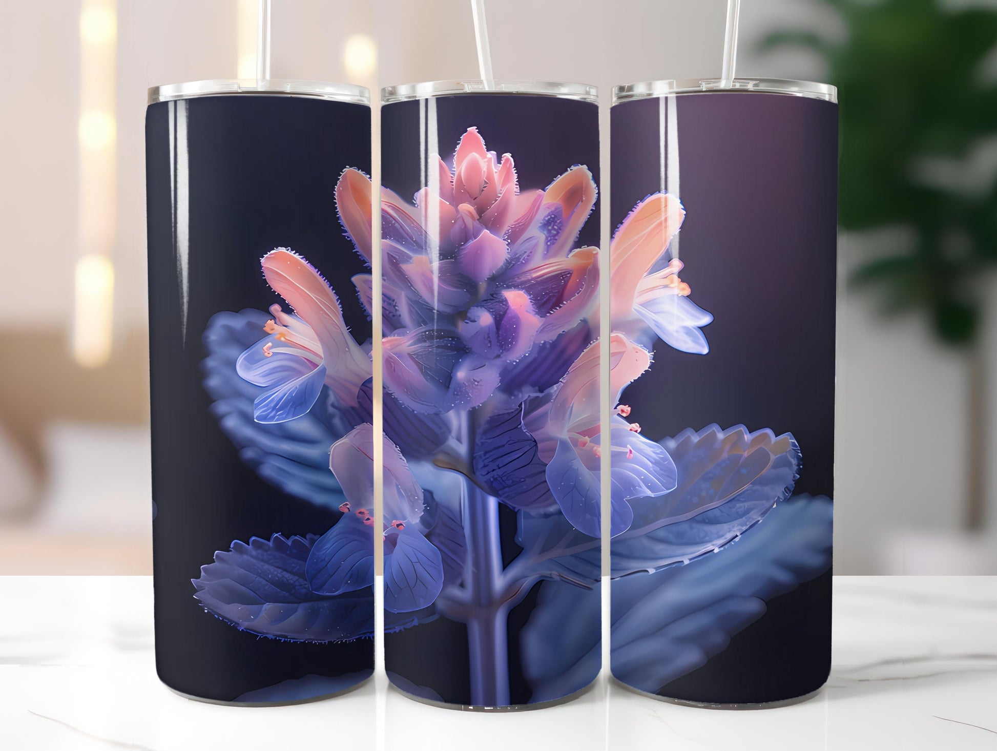 Lavender Flowers Tumbler Wrap - CraftNest - Digital Crafting and Art