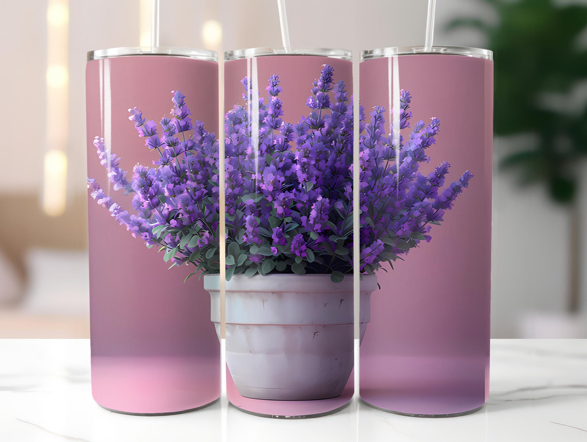 Lavender Flowers Tumbler Wrap - CraftNest - Digital Crafting and Art