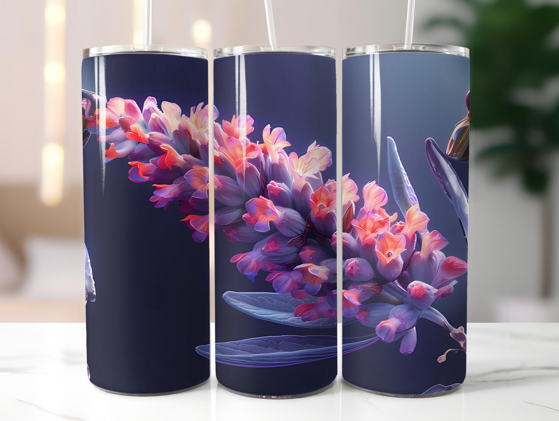 Lavender Flowers Tumbler Wrap - CraftNest - Digital Crafting and Art