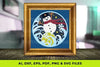 Layered 3D Snowman SVG Bundle