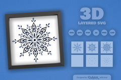 Winter Mandala Papercut SVG Bundle 2 - CraftNest - Digital Crafting and Art