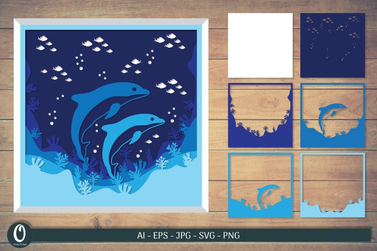 Layered Papercut Sea SVG Bundle 2 - CraftNest - Digital Crafting and Art