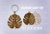 Leaf Keychain Laser Cut SVG Bundle Clipart