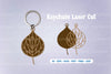 Leaf Keychain Laser Cut SVG Bundle Clipart
