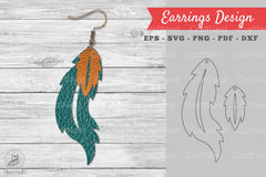 Leather Earring Design Clipart Bundle - CraftNest - Digital Crafting and Art