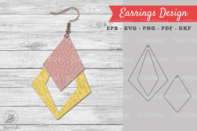 Leather Earring Design Clipart Bundle - CraftNest - Digital Crafting and Art