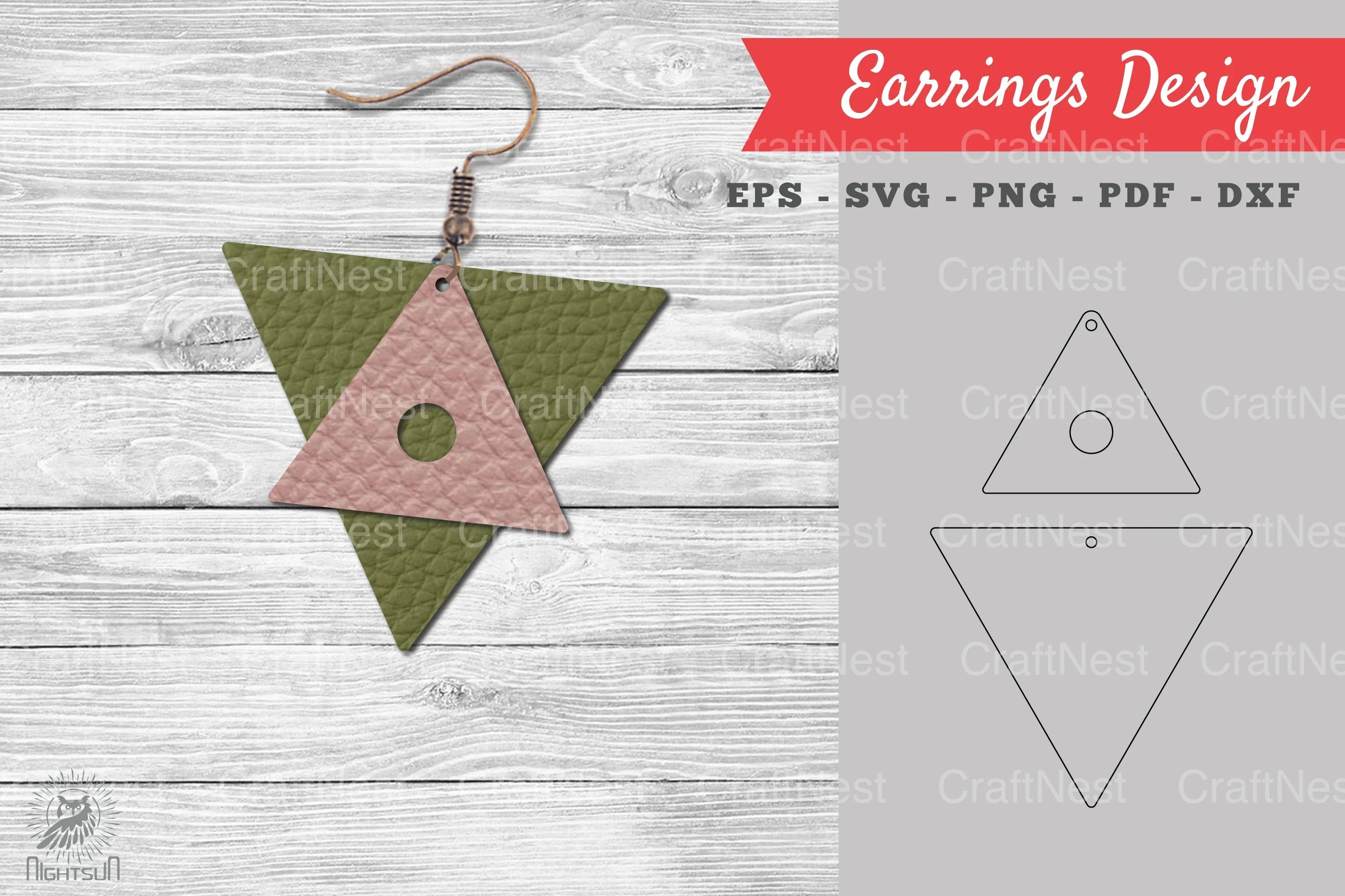 Leather Earring Design Clipart Bundle - CraftNest - Digital Crafting and Art