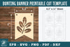 Leaves Bunting Banner Printable Clipart Bundle