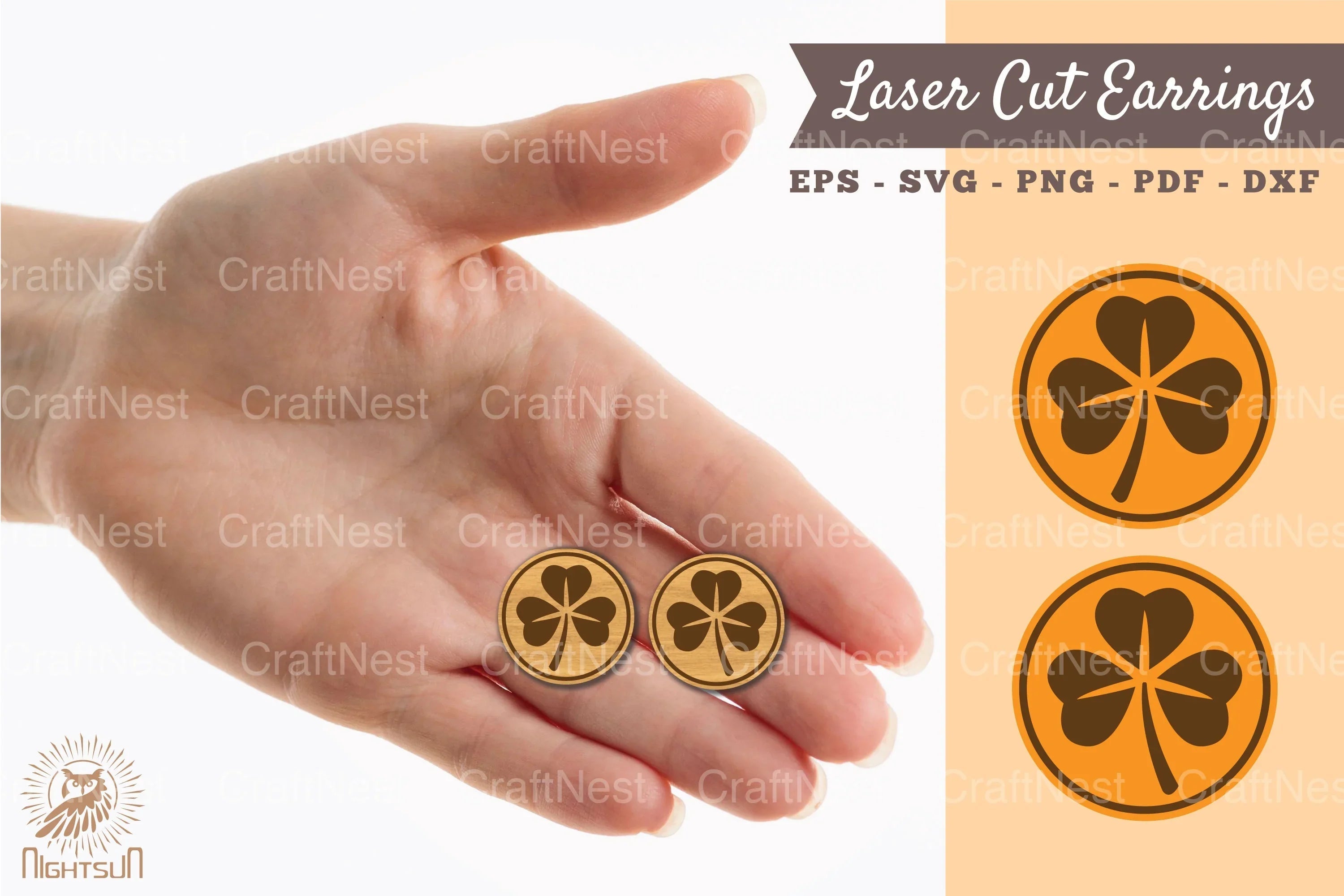 Leaves Earrings Laser Cut SVG Bundle - CraftNest - Digital Crafting and Art