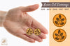 Laser Cut Leaves Earrings SVG Bundle