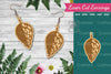 Leaves Laser Cut Earrings SVG Bundle
